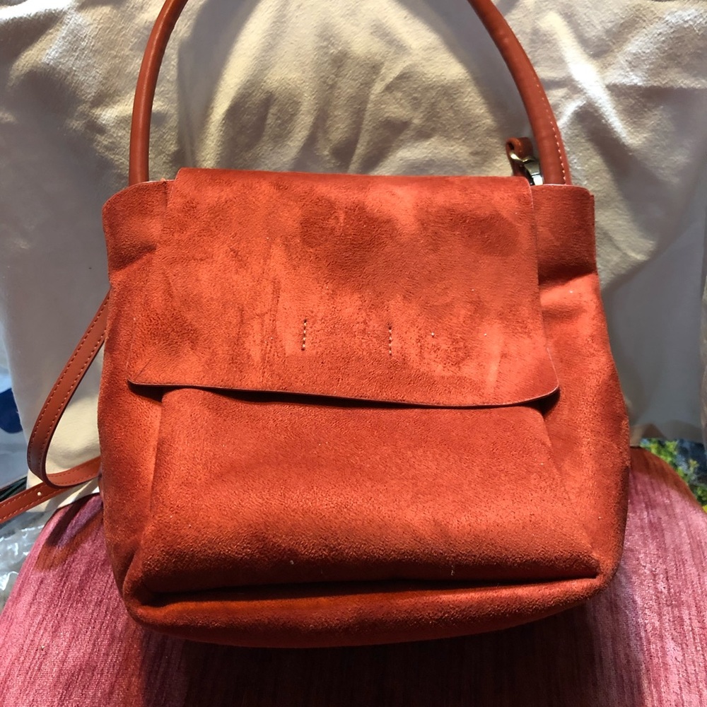 Anthropology suede. Handbag
